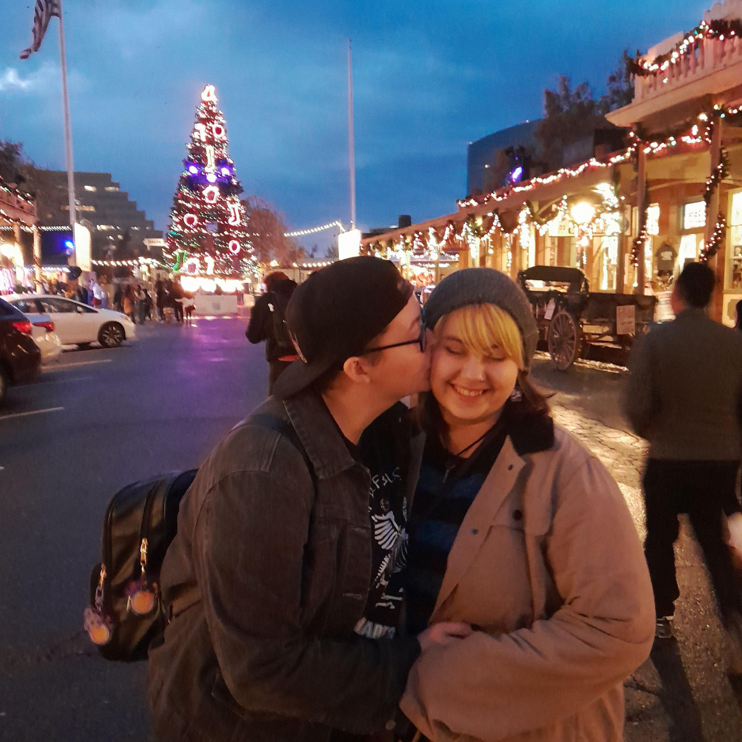 Our first Christmas being TOGETHER after we moved in that May