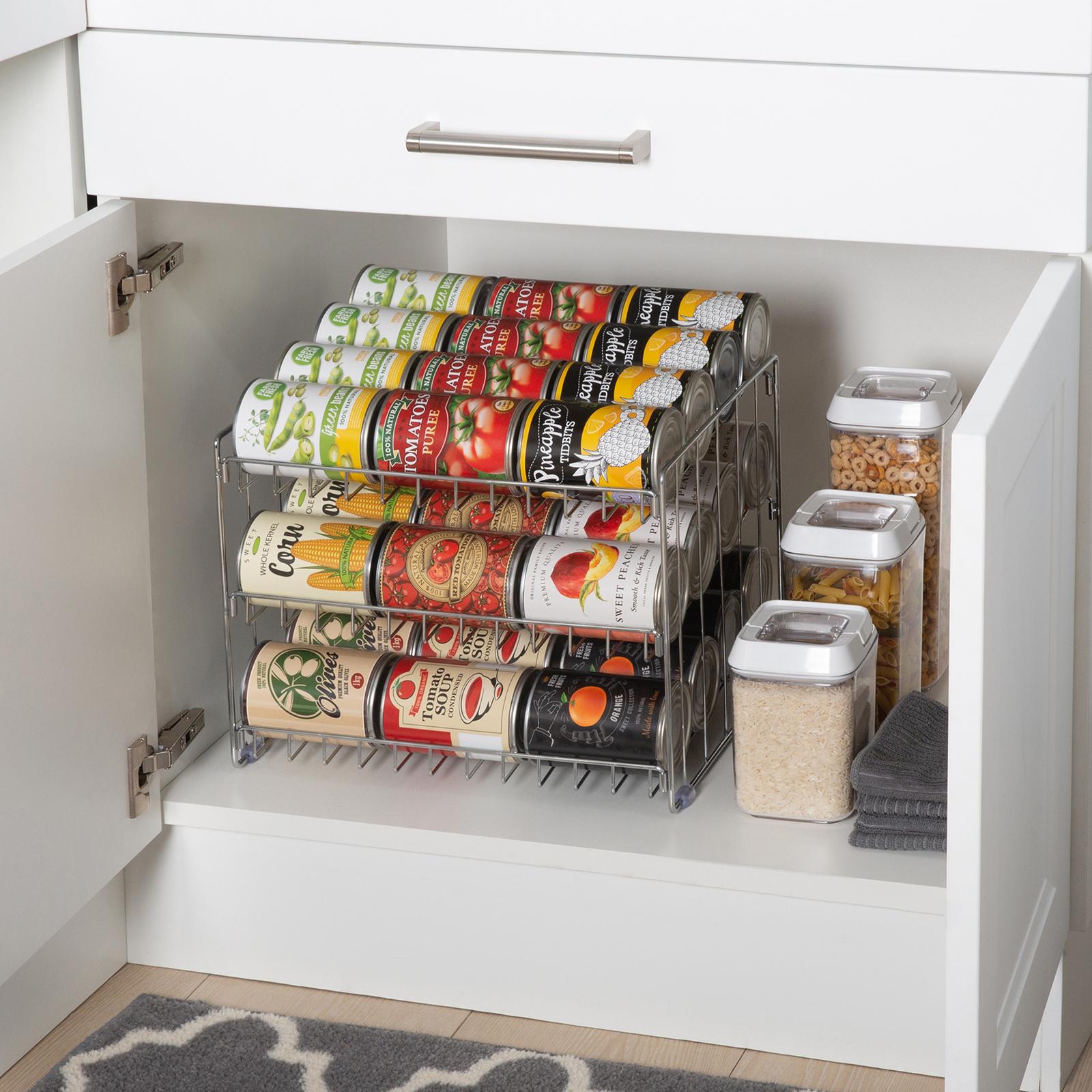 Kitchen Details, 3-Tier Can Storage Organizer Rack - Zola