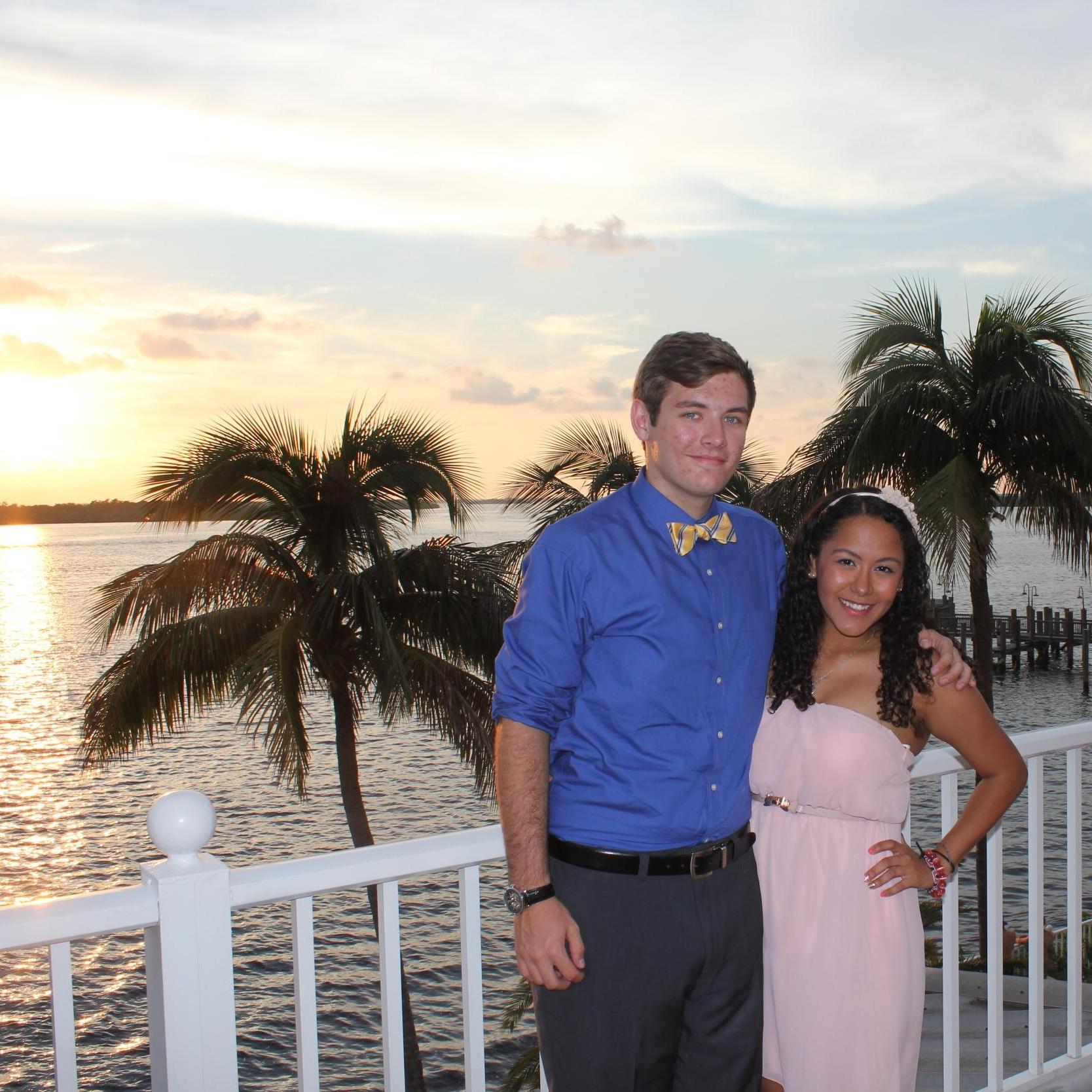 A beautiful sunset at Paul's cousin Abby's, wedding. 2013