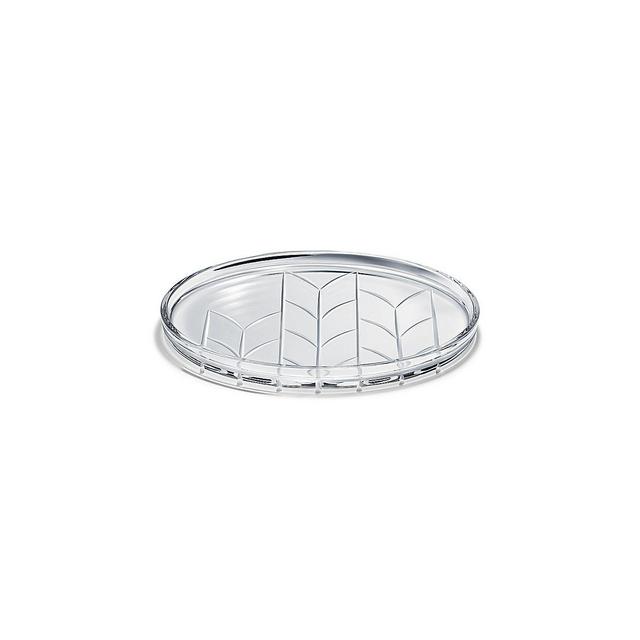 Tiffany Round Platter in Lead Crystal