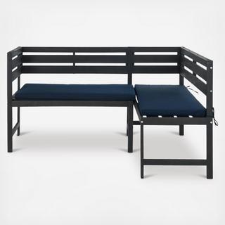 2-Piece Wilton Outdoor Balcony Corner Lounge Set