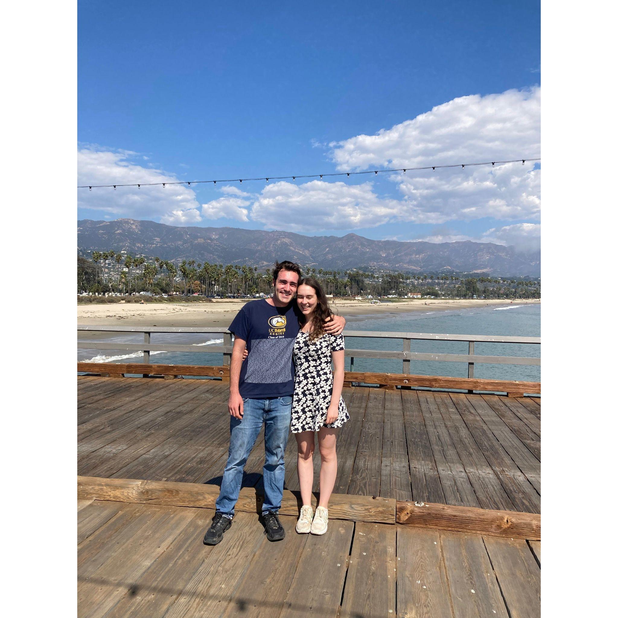 Last year's first visit to Santa Barbara,