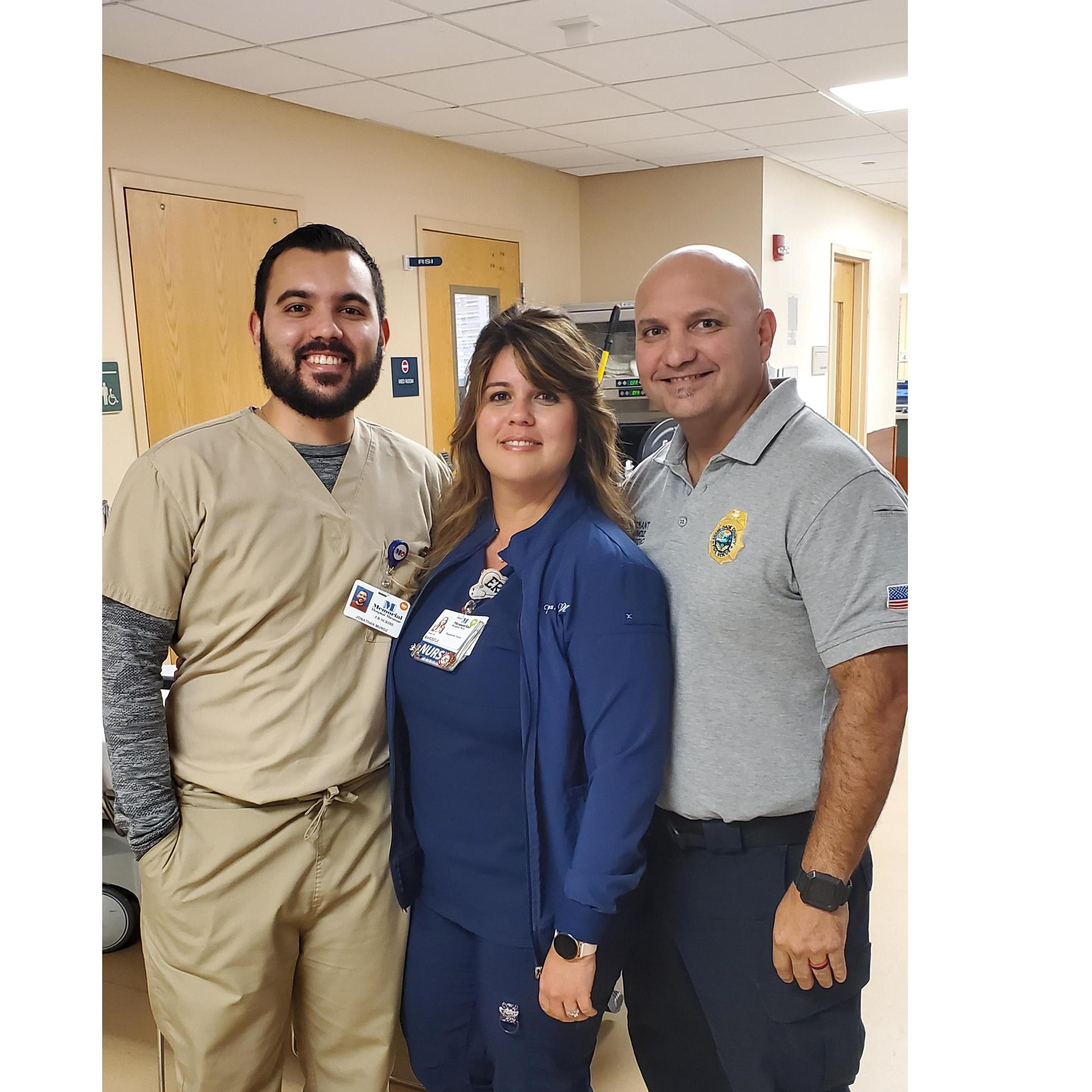 Jonathan & his parents, Mari & Alex