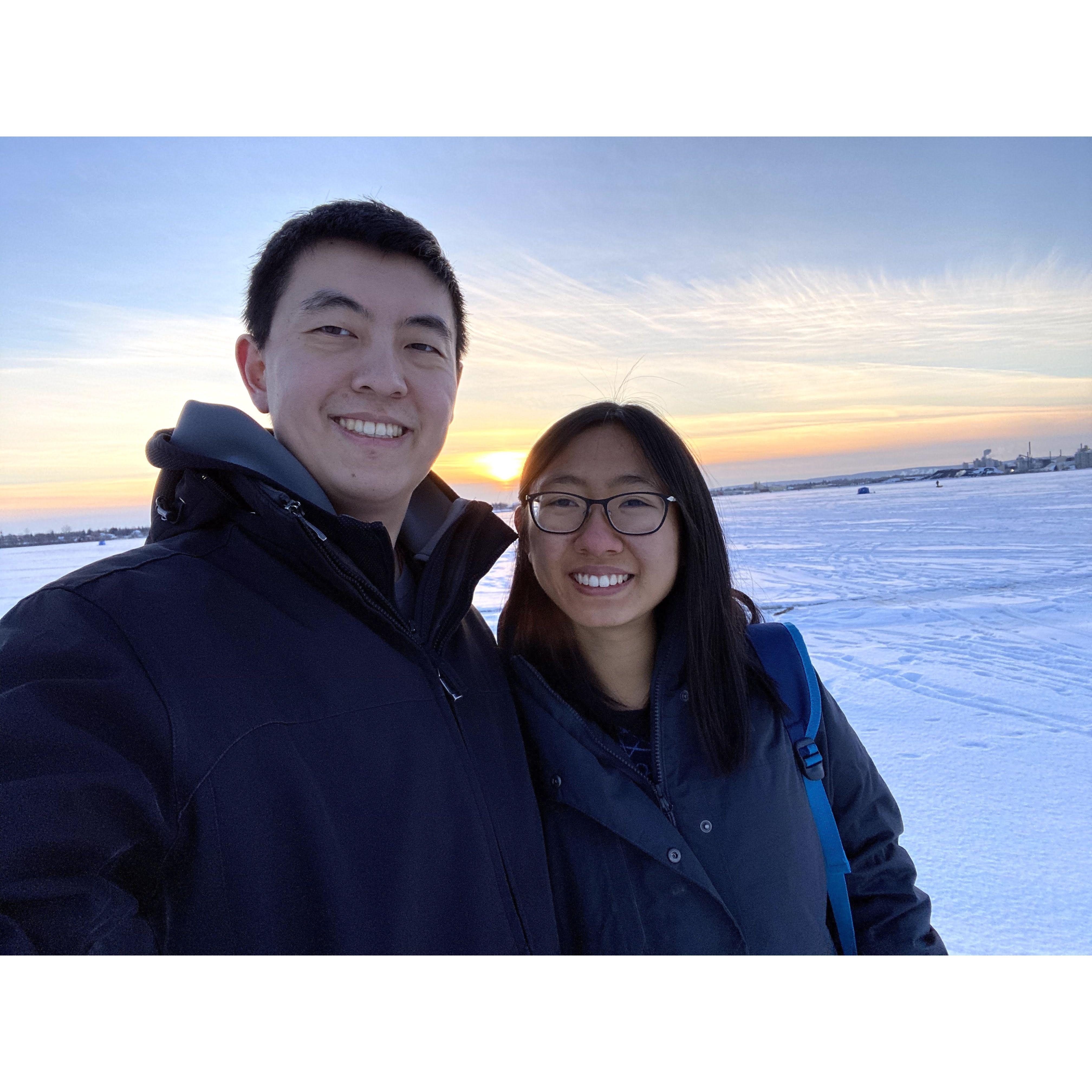 Our trip to frozen Lake Superior together!