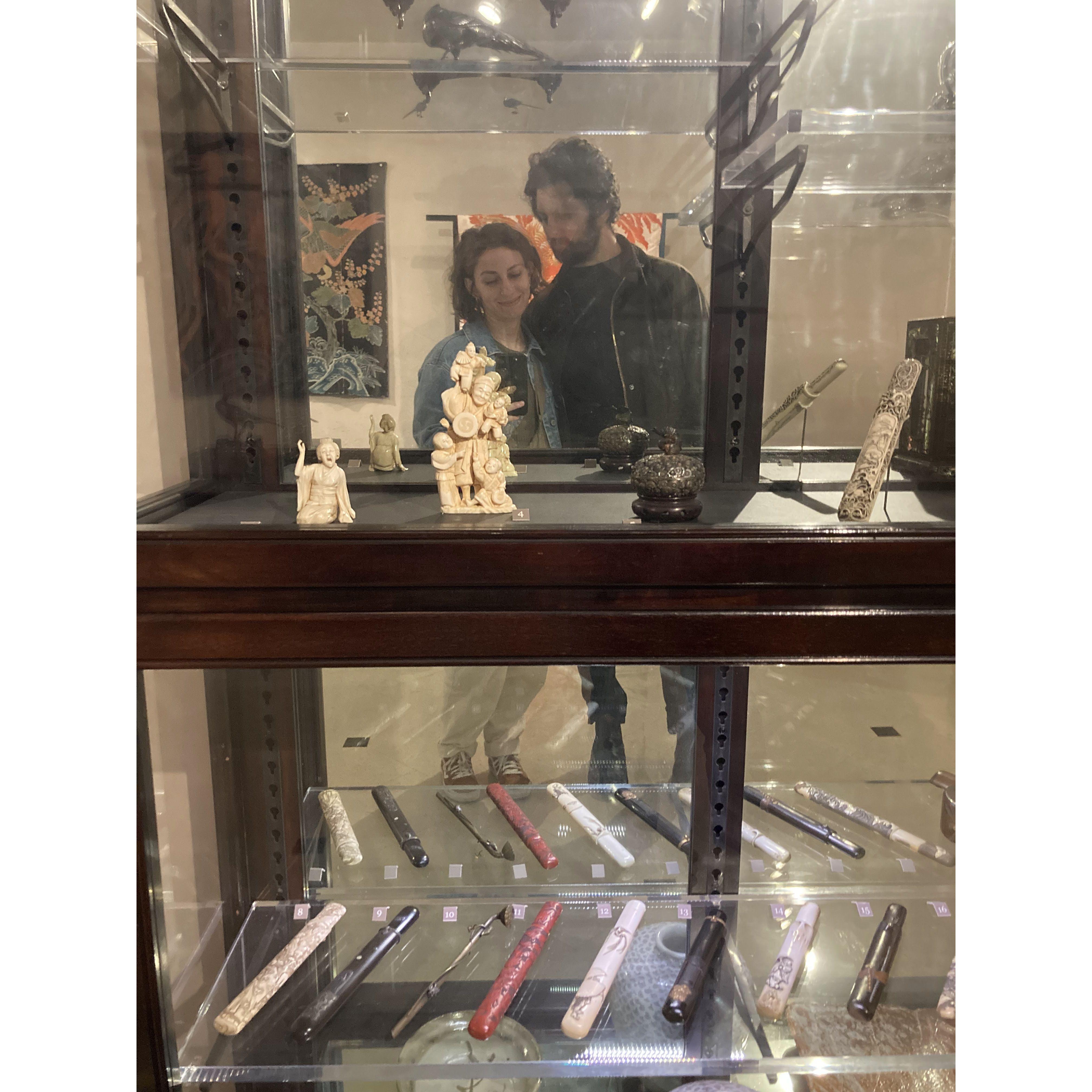 At the Newark Museum, the day we got engaged.