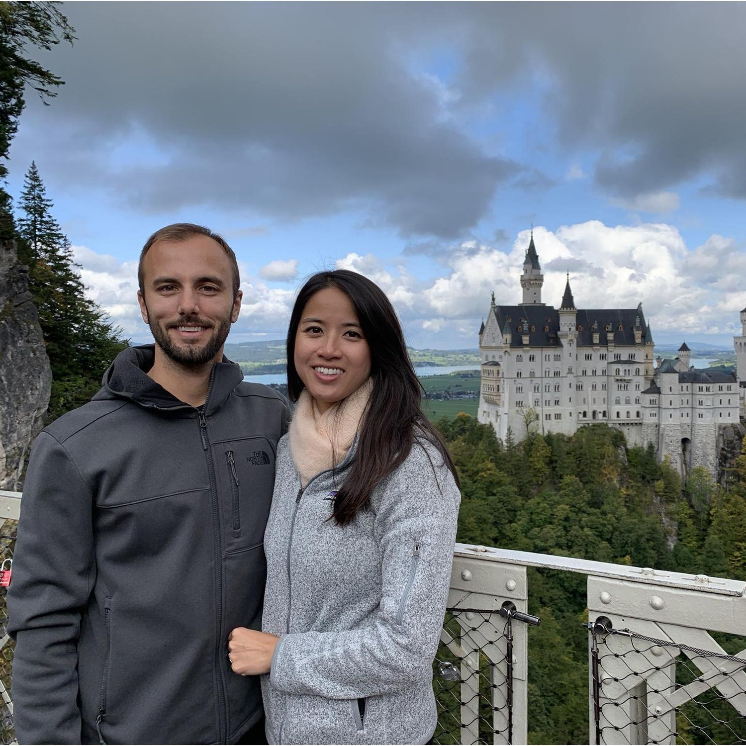 The Neuschwanstein Castle in Germany.
This castle was used to model the Disneyland castle.
We visited this castle approximately one week after our engagement. It represents our fairytale beginning!