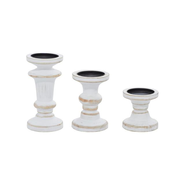 Farmhouse Candle Holder Set, 3 Pieces
