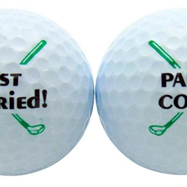 Just Married Newleywed Golf Balls Gift Boxed Two Ball Set
