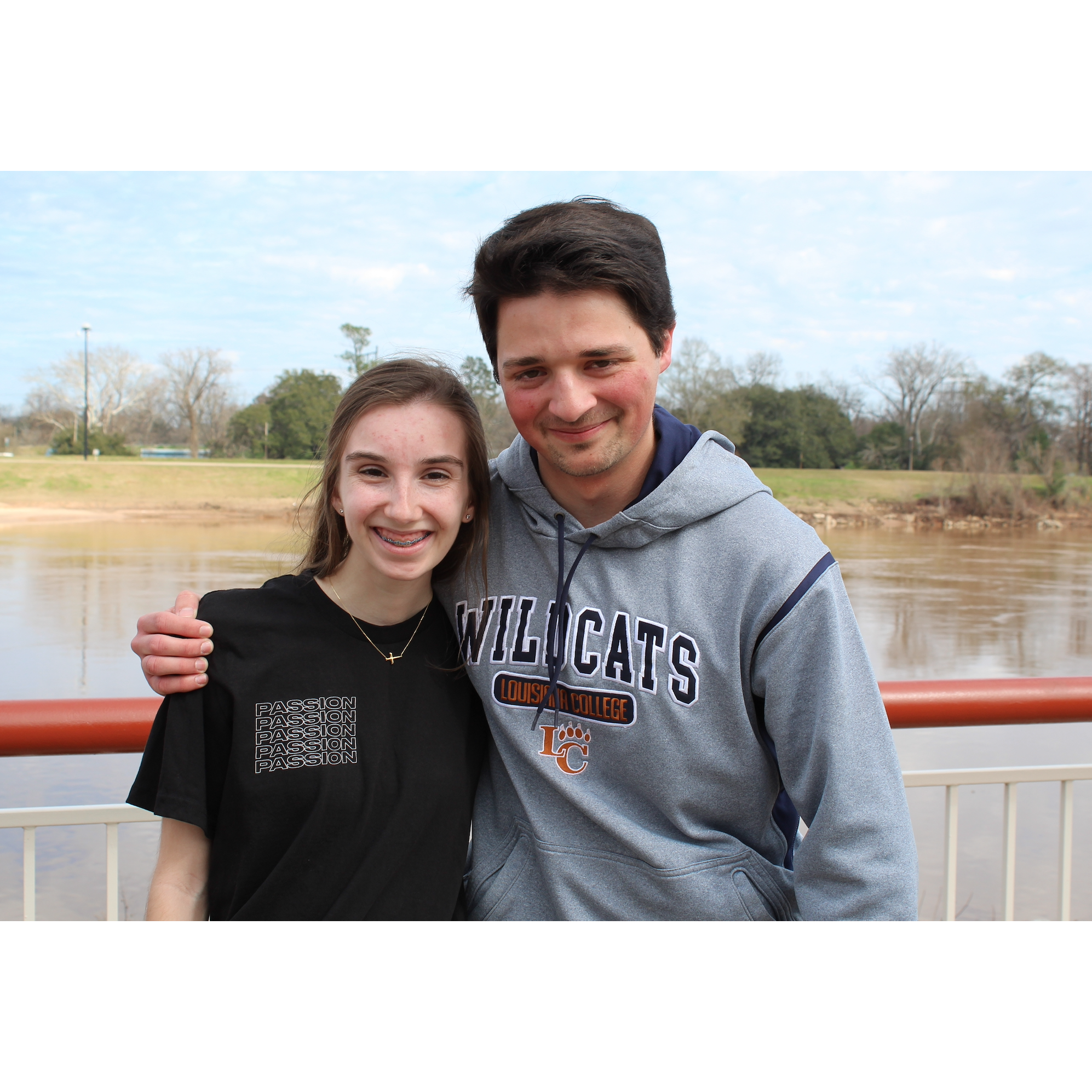 Our first photo together