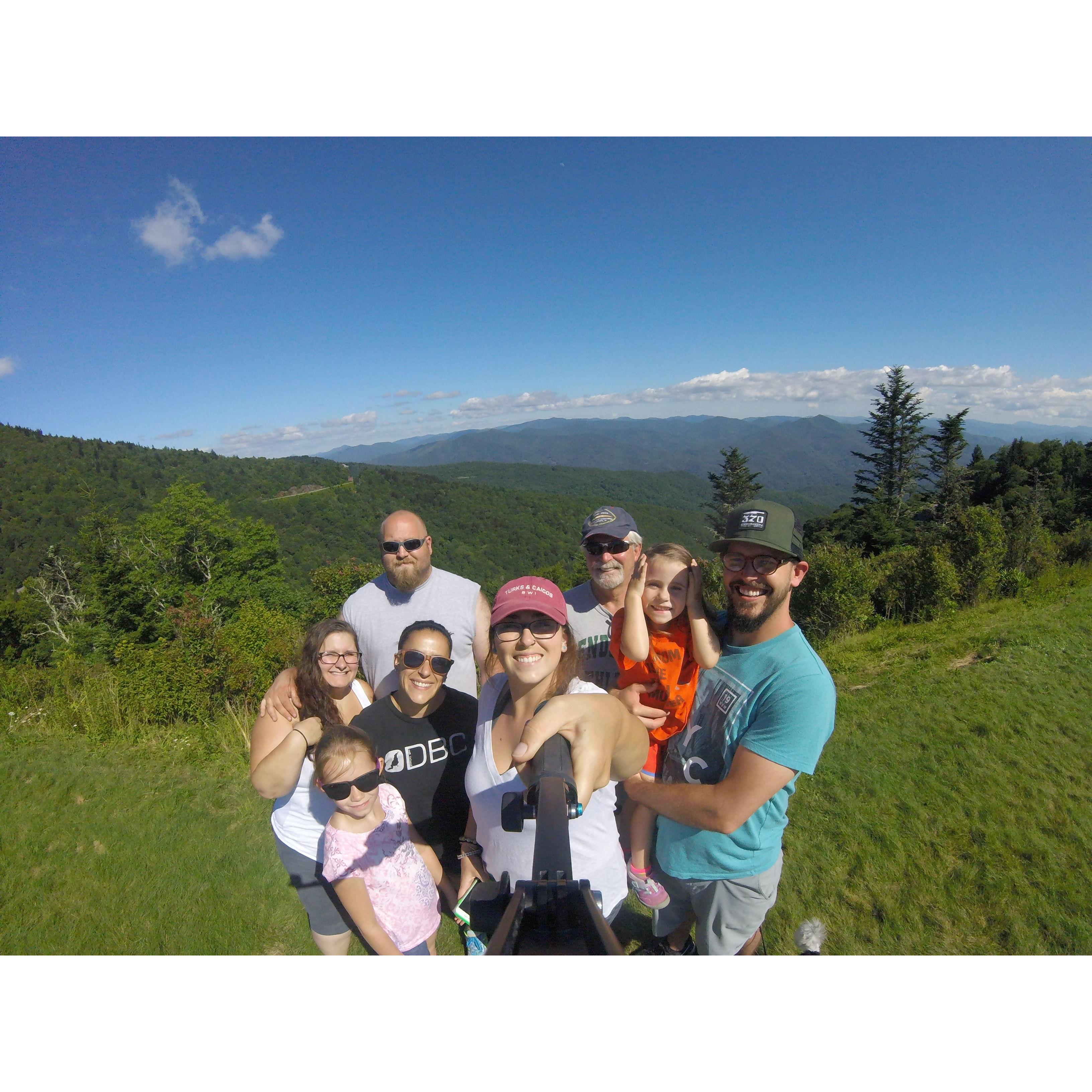 The Luther Family @ Water Rock Knob, Blue Ridge Parkway, NC
