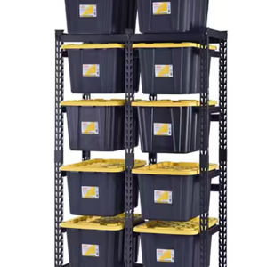 10-Tote Metal Storage Rack for HDX 14 and 27 Gal. Totes