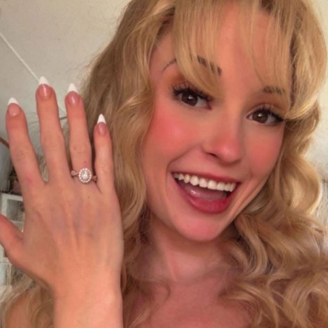 I couldn’t tell you which one shines brighter, the ring or the smile created!!!