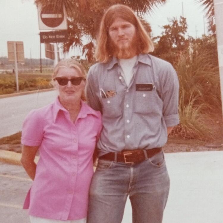 Mark and his mom - Orlando, FL 1977