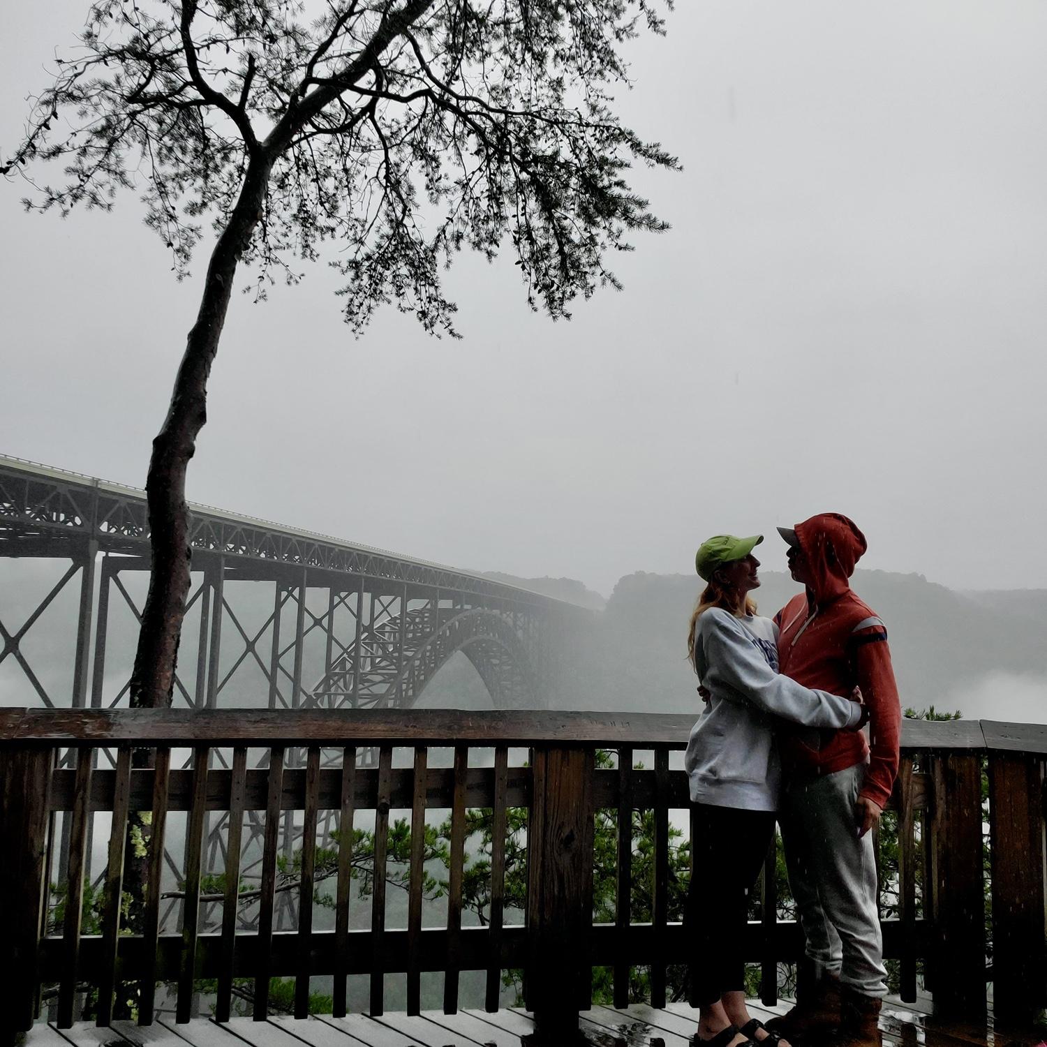 Us at New River Gorge National Park in West Virginia after white water rafting !