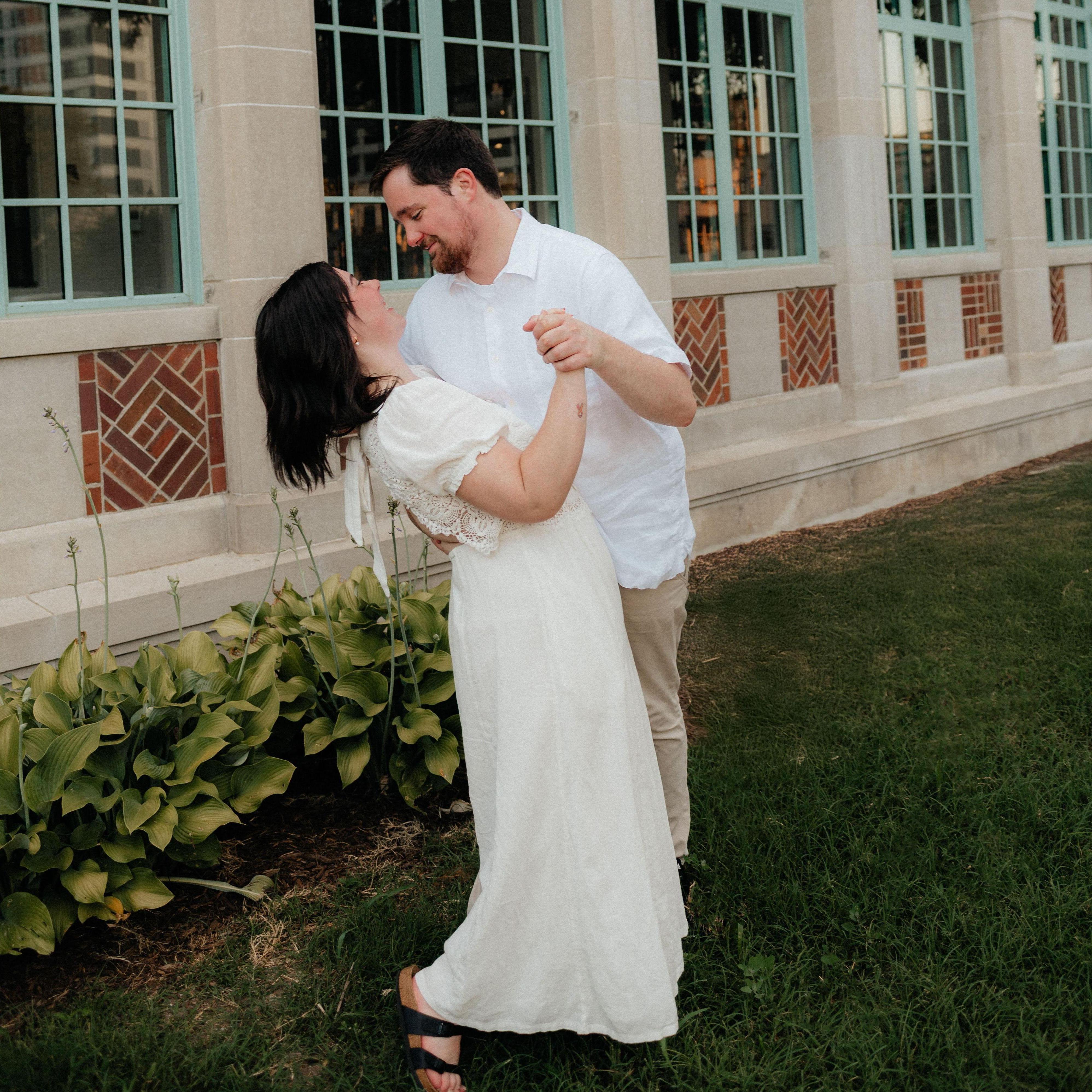 Our first attempt at a dip… much harder than it looks. Stay tuned for hopefully a better version of this on wedding day!