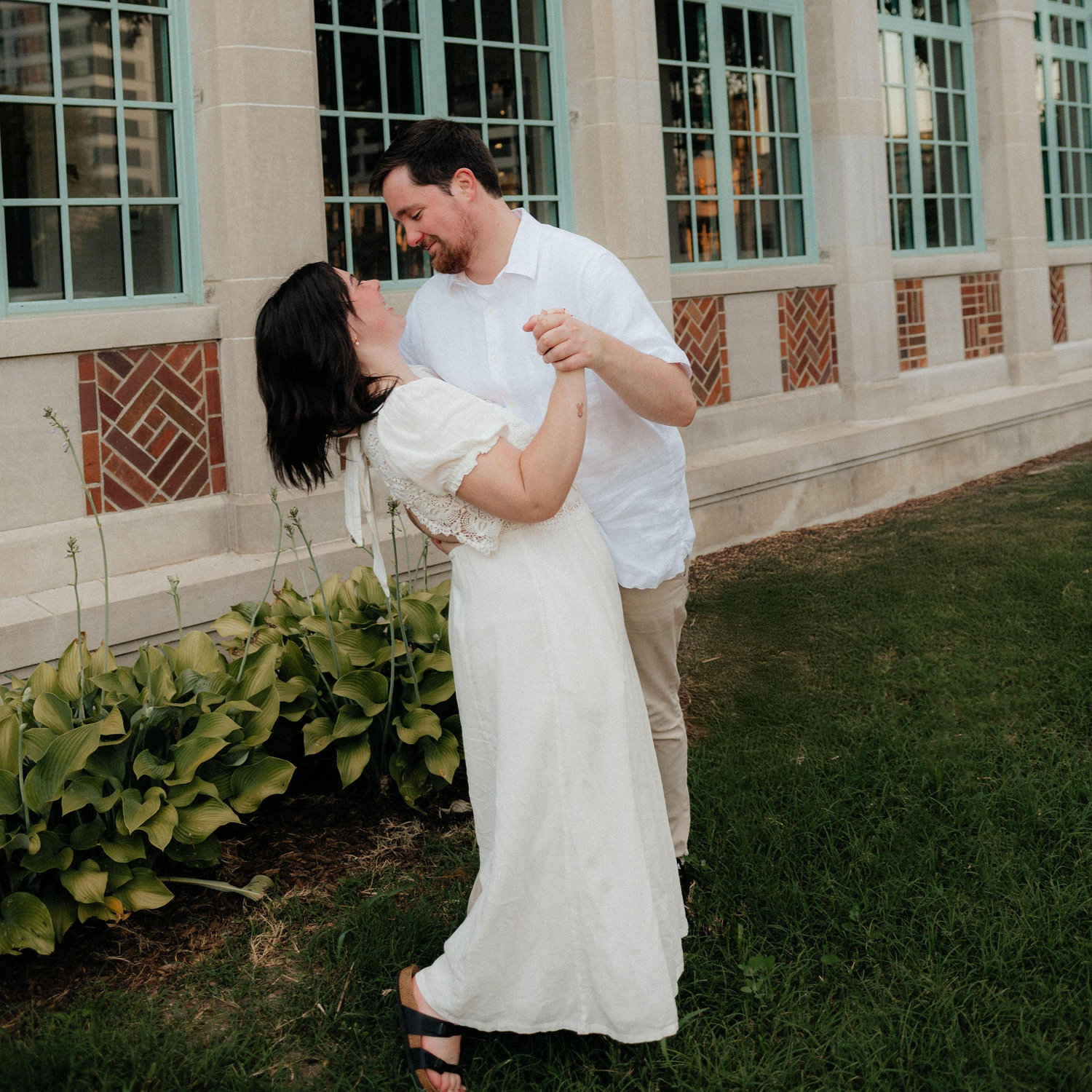 Our first attempt at a dip… much harder than it looks. Stay tuned for hopefully a better version of this on wedding day!