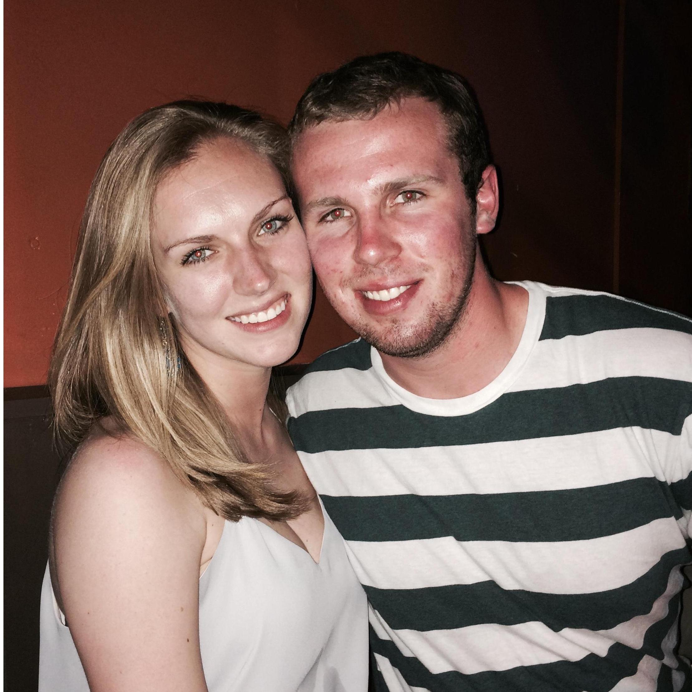 Our first photo together in 2014