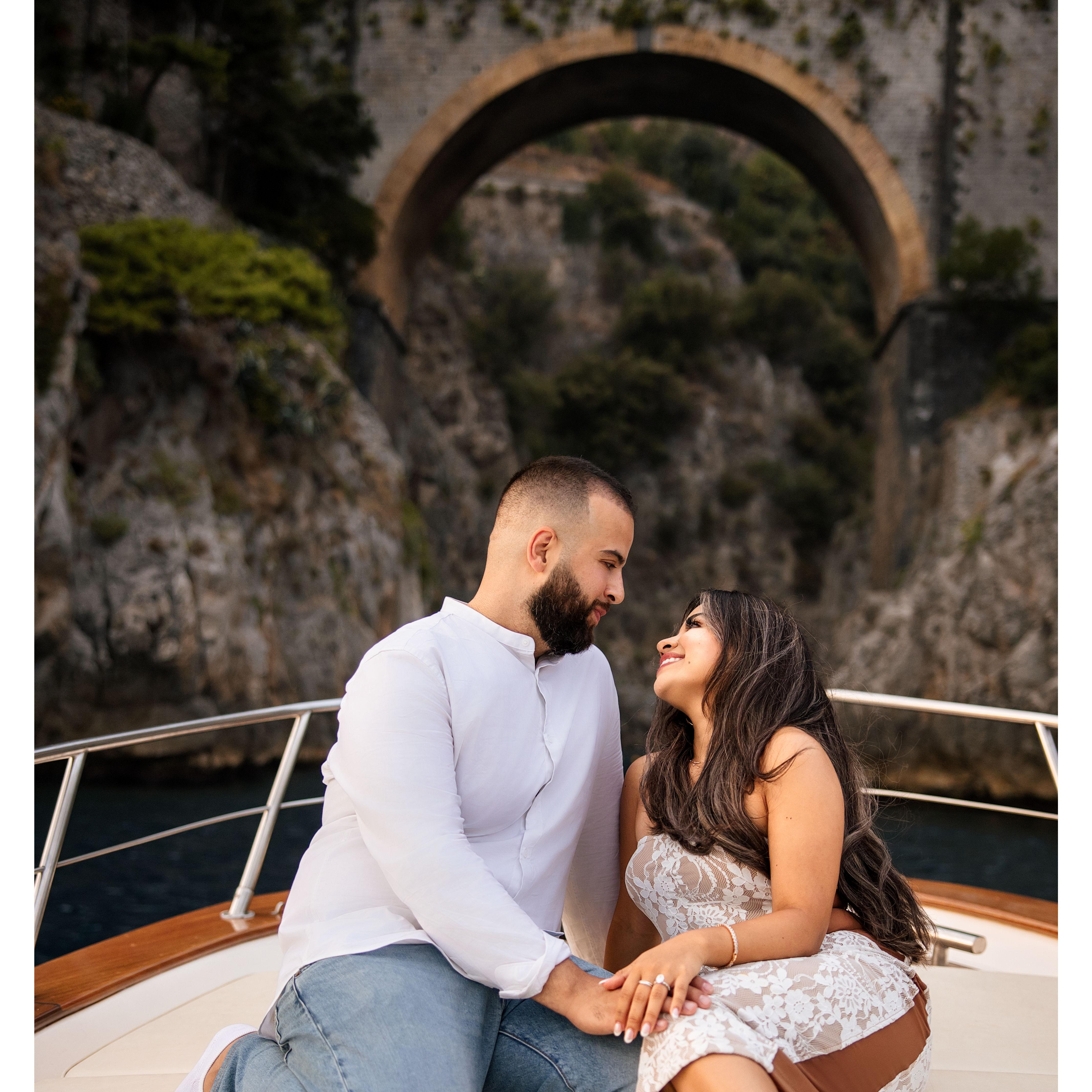 Seeing this arch area called Fiordi di Furore after Faraz proposed. I cried, it all felt like a dream...