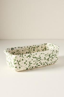 Splatter Portuguese Stoneware Loaf Pan