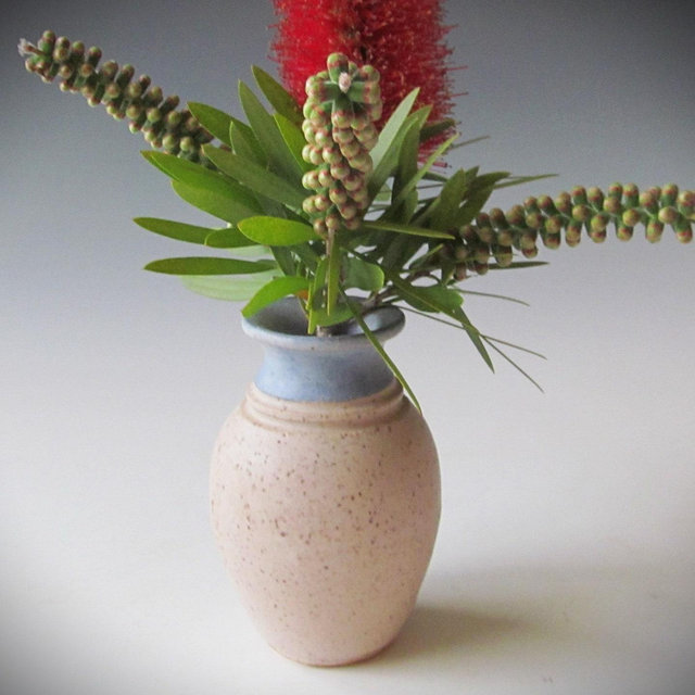Ceramic Stoneware Mini Mommy Vase Handmade One of a Kind