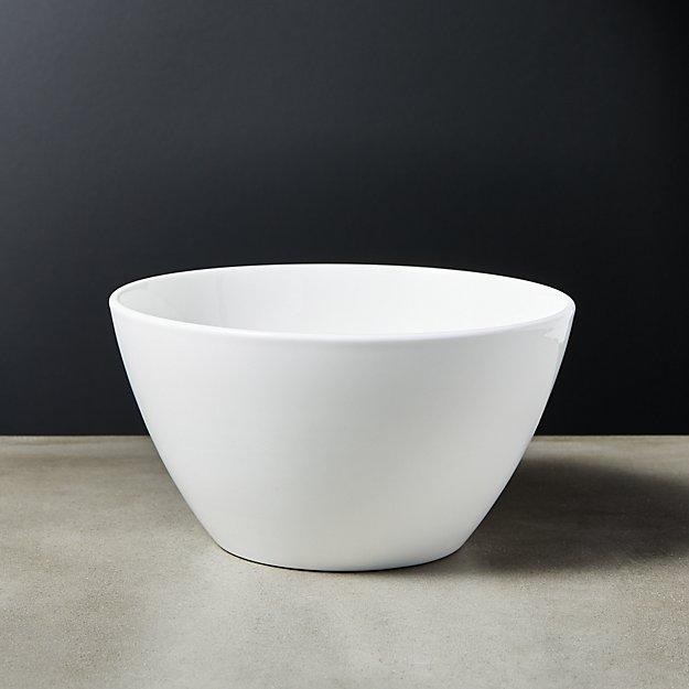 Fade White Bone China Soup Bowl
