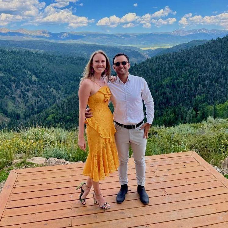 Celebrating friends marriage in Granby, CO in July 2023.
