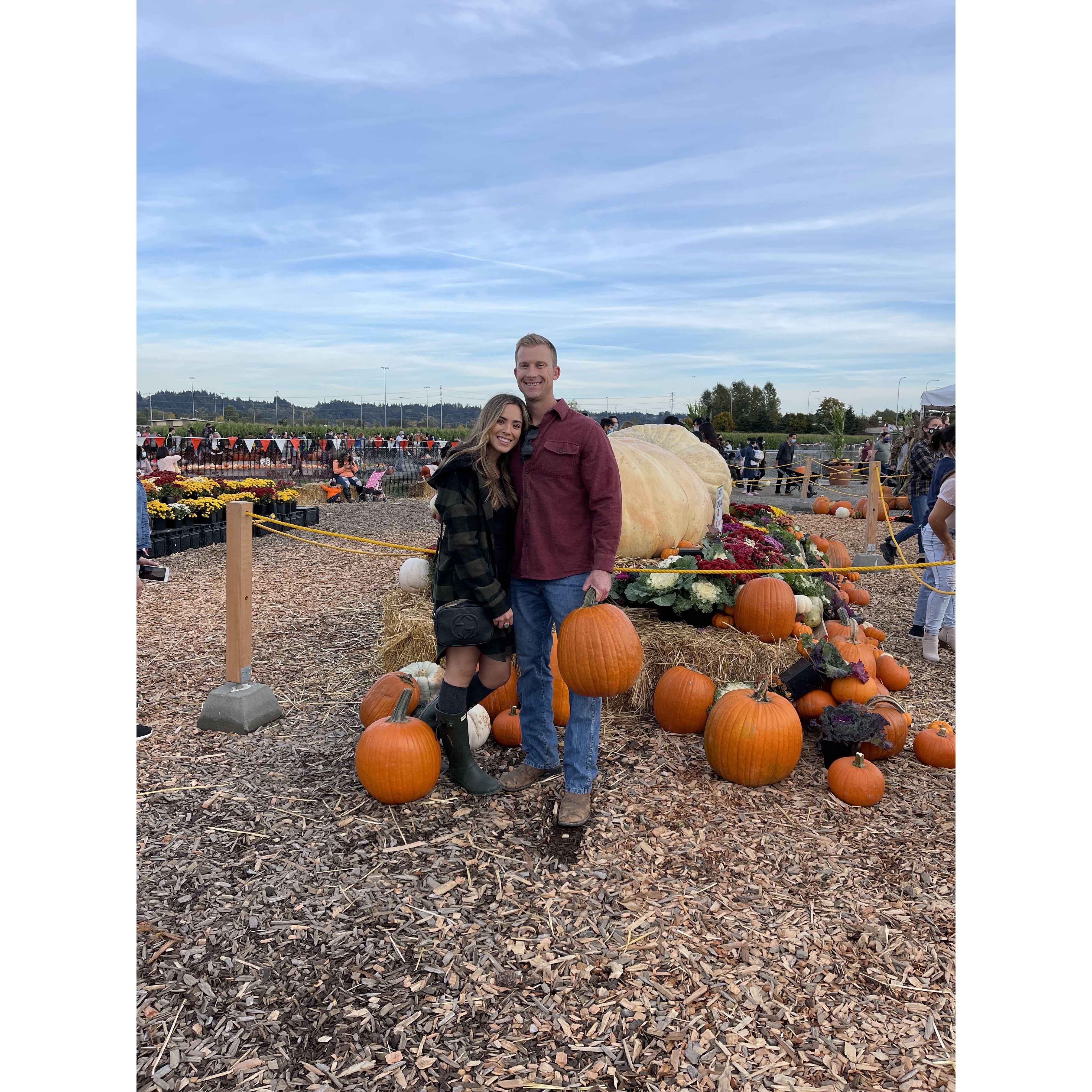Our first photo together, 10/2021