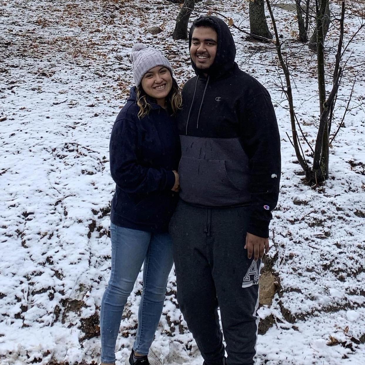 Our first snow together!