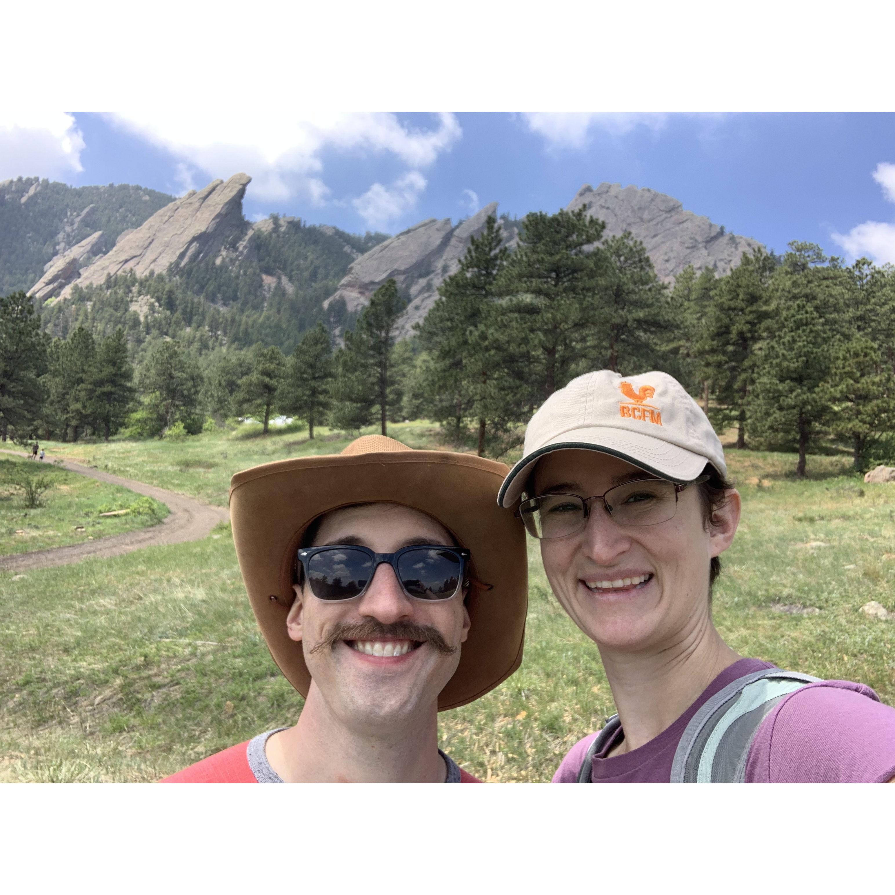 The Flatirons in Boulder, CO