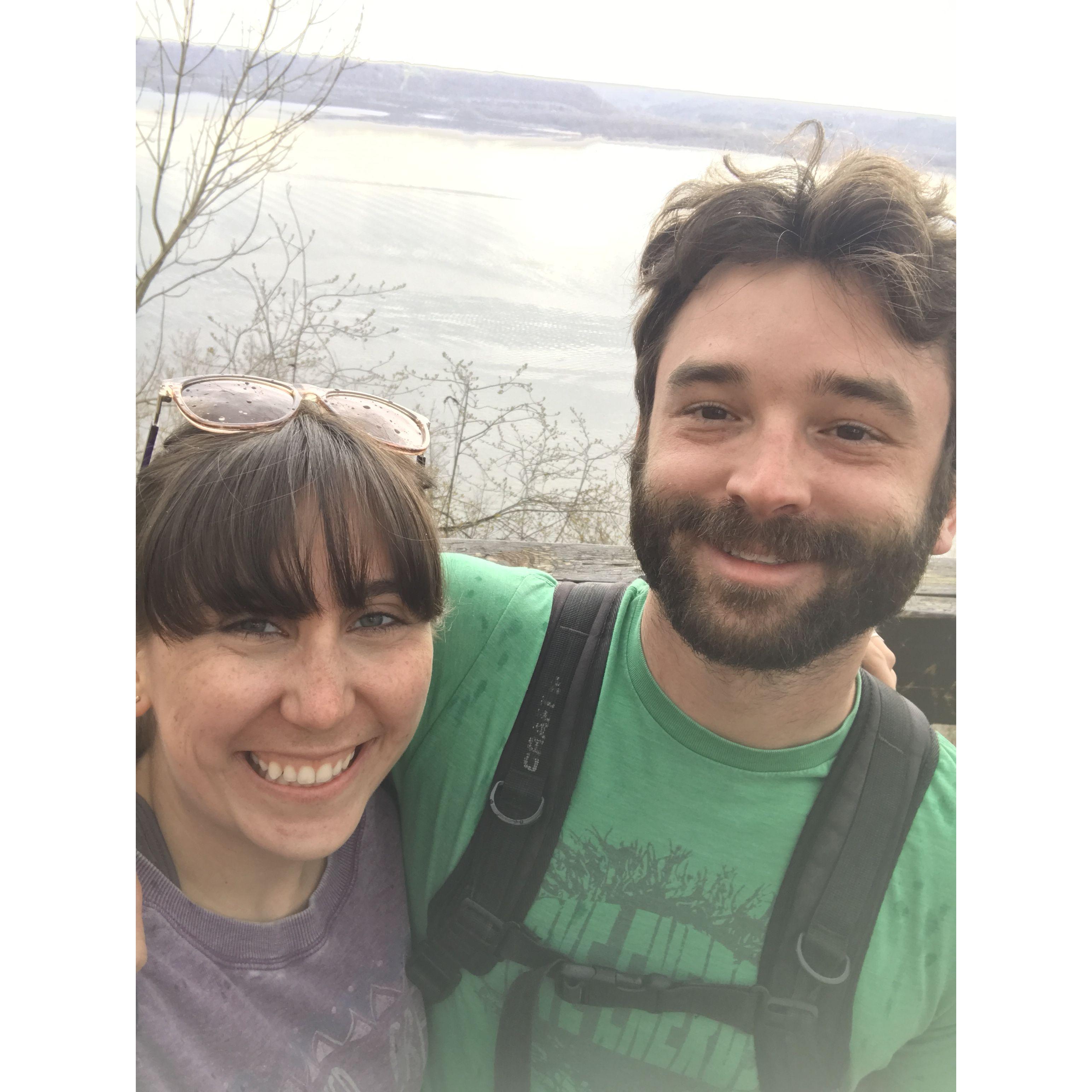 One of our first hikes together.