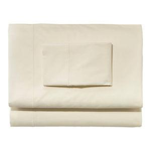 Premium Egyptian Percale Sheet Collection (Queen, Cream)
