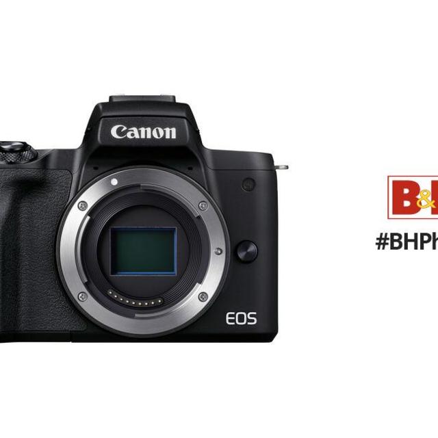 Canon EOS M50 Mark II Mirrorless Digital Camera (Body Only, Black)