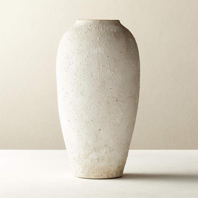 CB2 Torino Textured White Vase