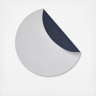 Chic Denim Round Reversible Placemat, Set of 4