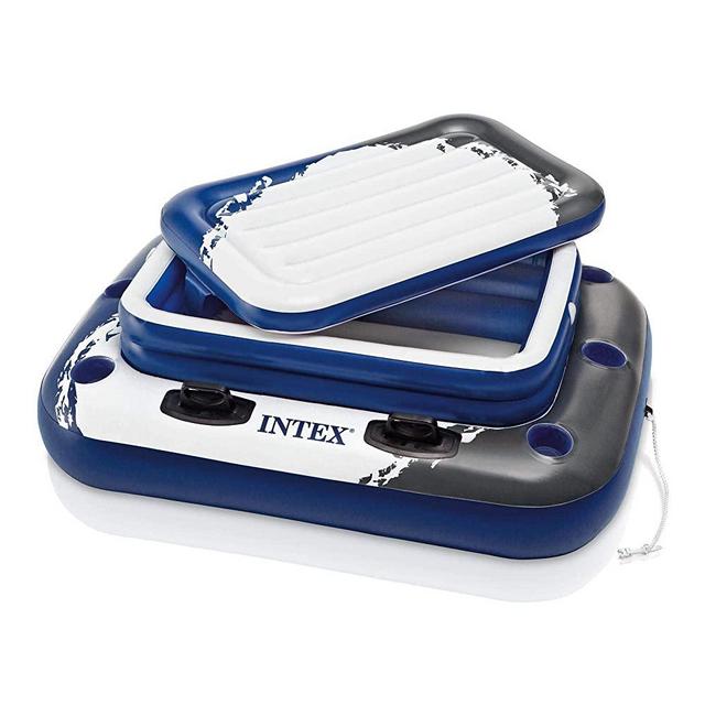 Intex 58821EP Inflatable Mega Chill II 72 Can Beverage Cooler Float With Lid