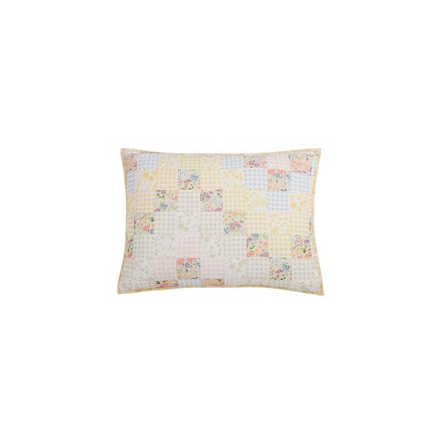 Martha Stewart Collection Checker Floral Standard Sham, Created for Macy's