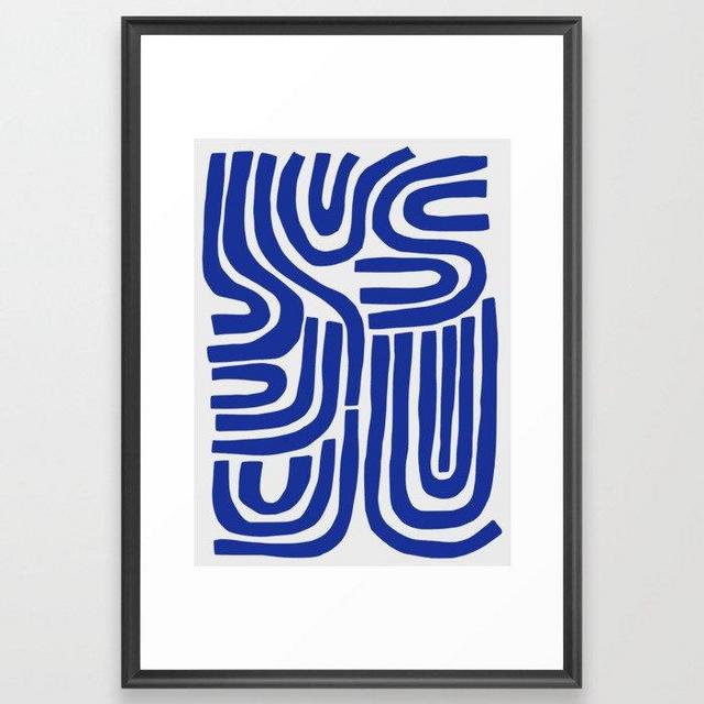 S and U Framed Art Print