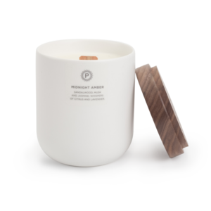 Midnight Amber Ceramic Candle