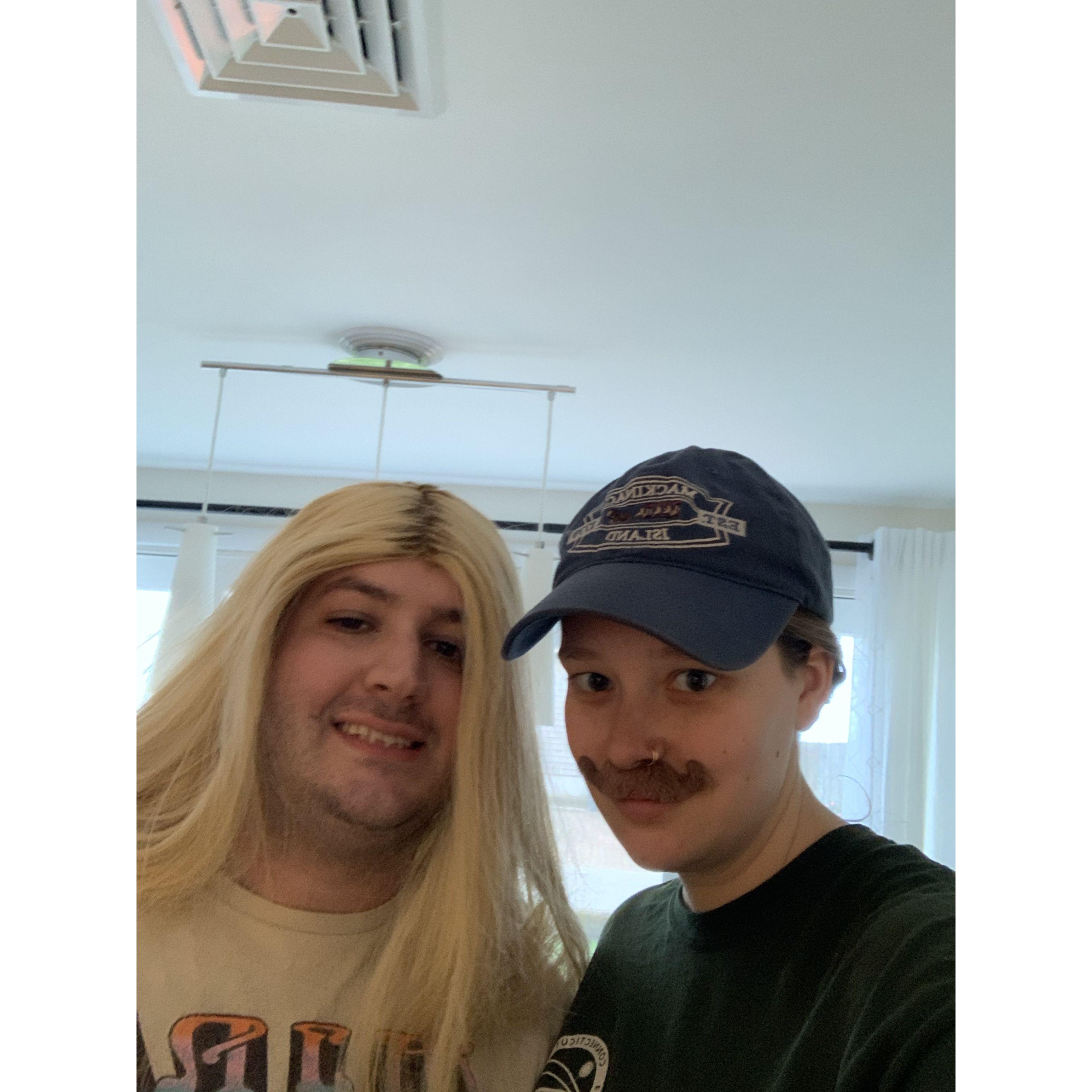 Halloween. He was her and she was him.