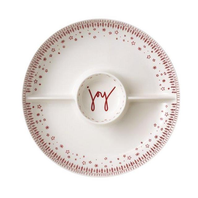 Crafted by Royal Doulton Holiday 3-Section Divided Serving Dish