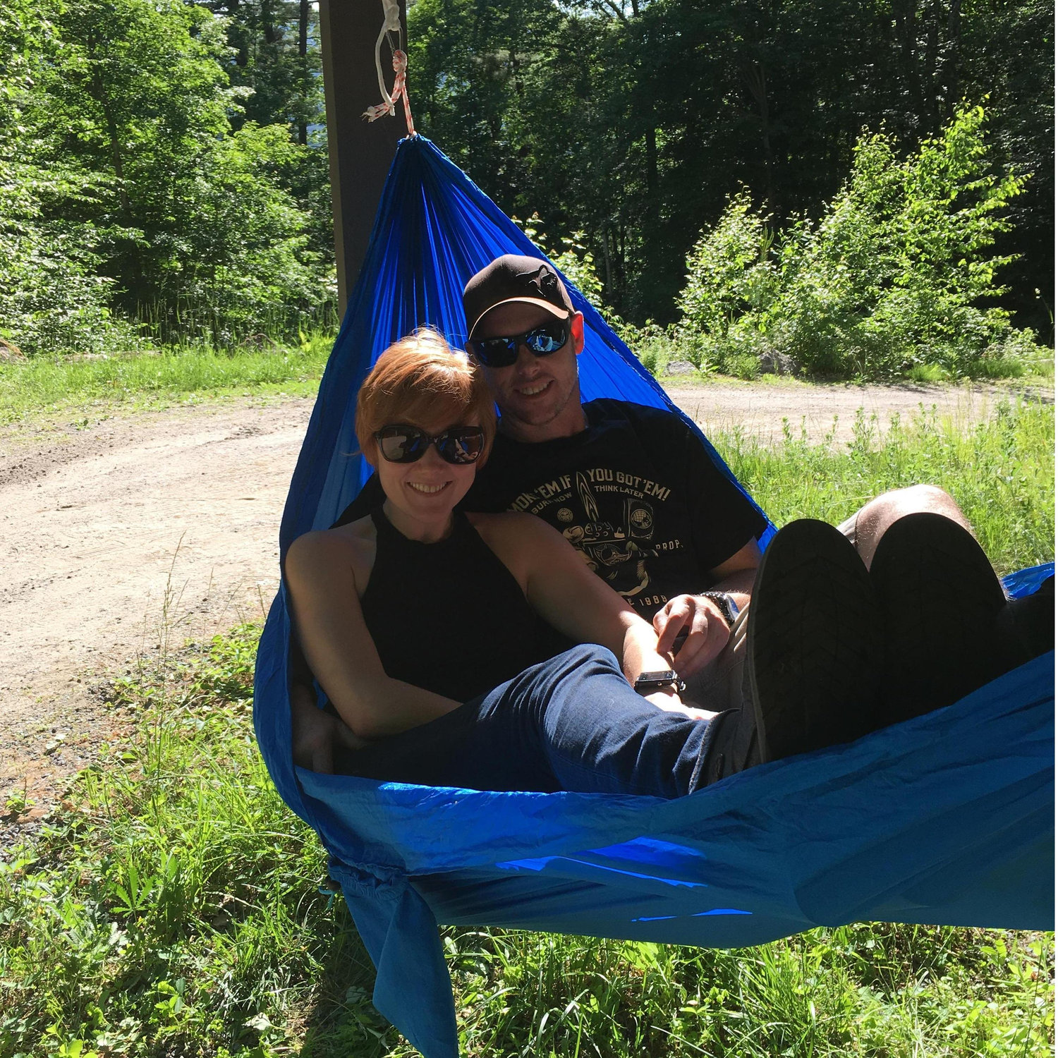 Hanging out in a hammock