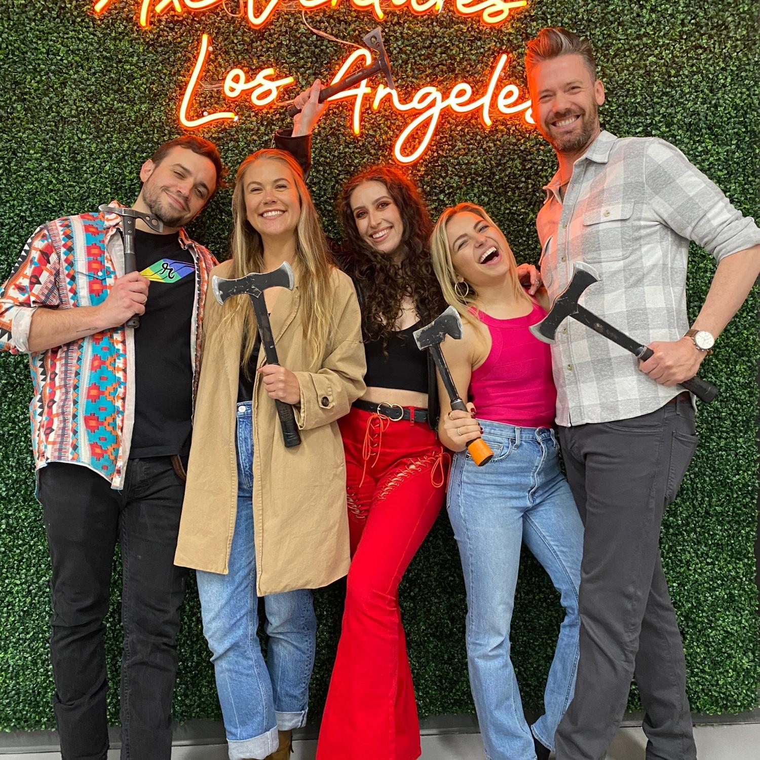 Our first photo together... and my AXE!