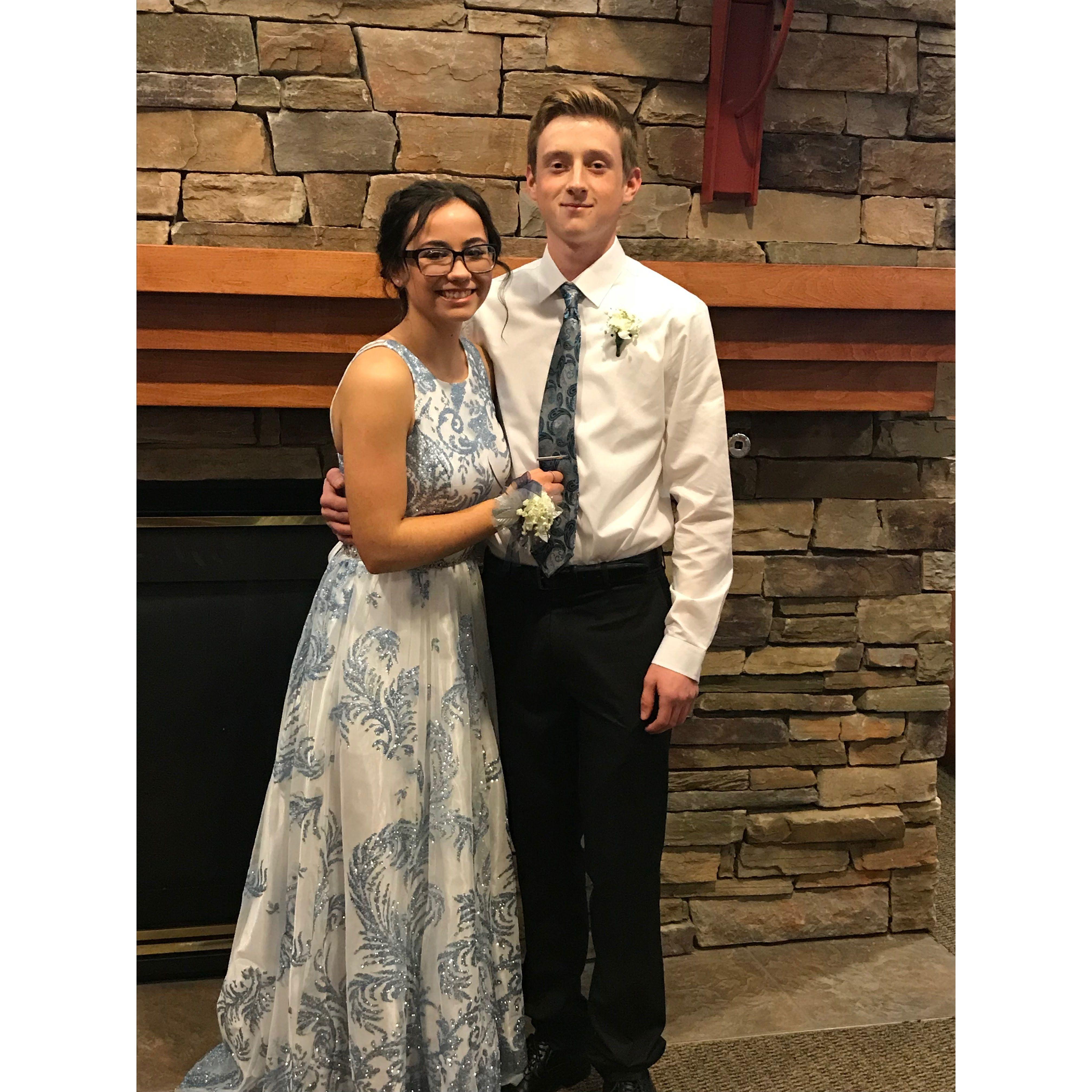 Snowcoming and one of our first pictures together