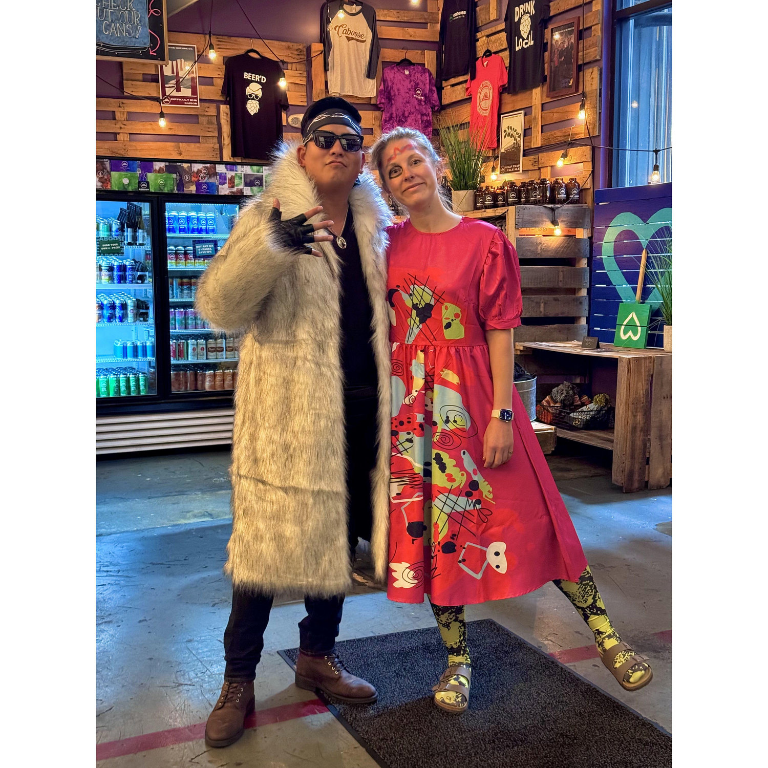 Ken and weird Barbie for Halloween