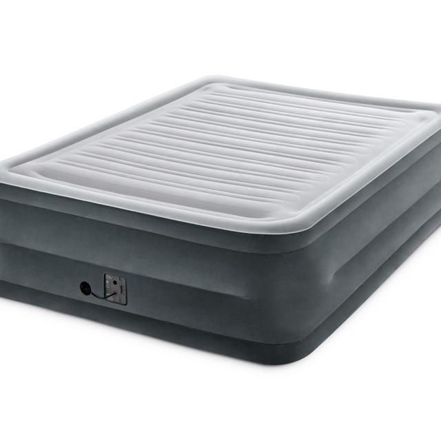 Intex 22" Queen Comfort Plush High Rise Durabeam Airbed Mattress with Built-In Pump