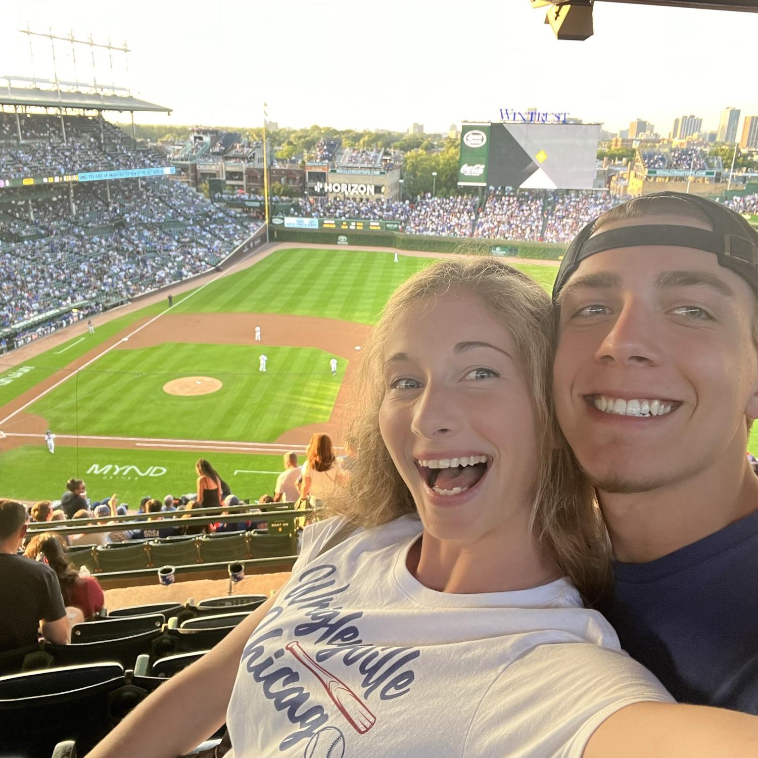 Our trip to Wrigley Field to see the Cubs play (Chad’s team)