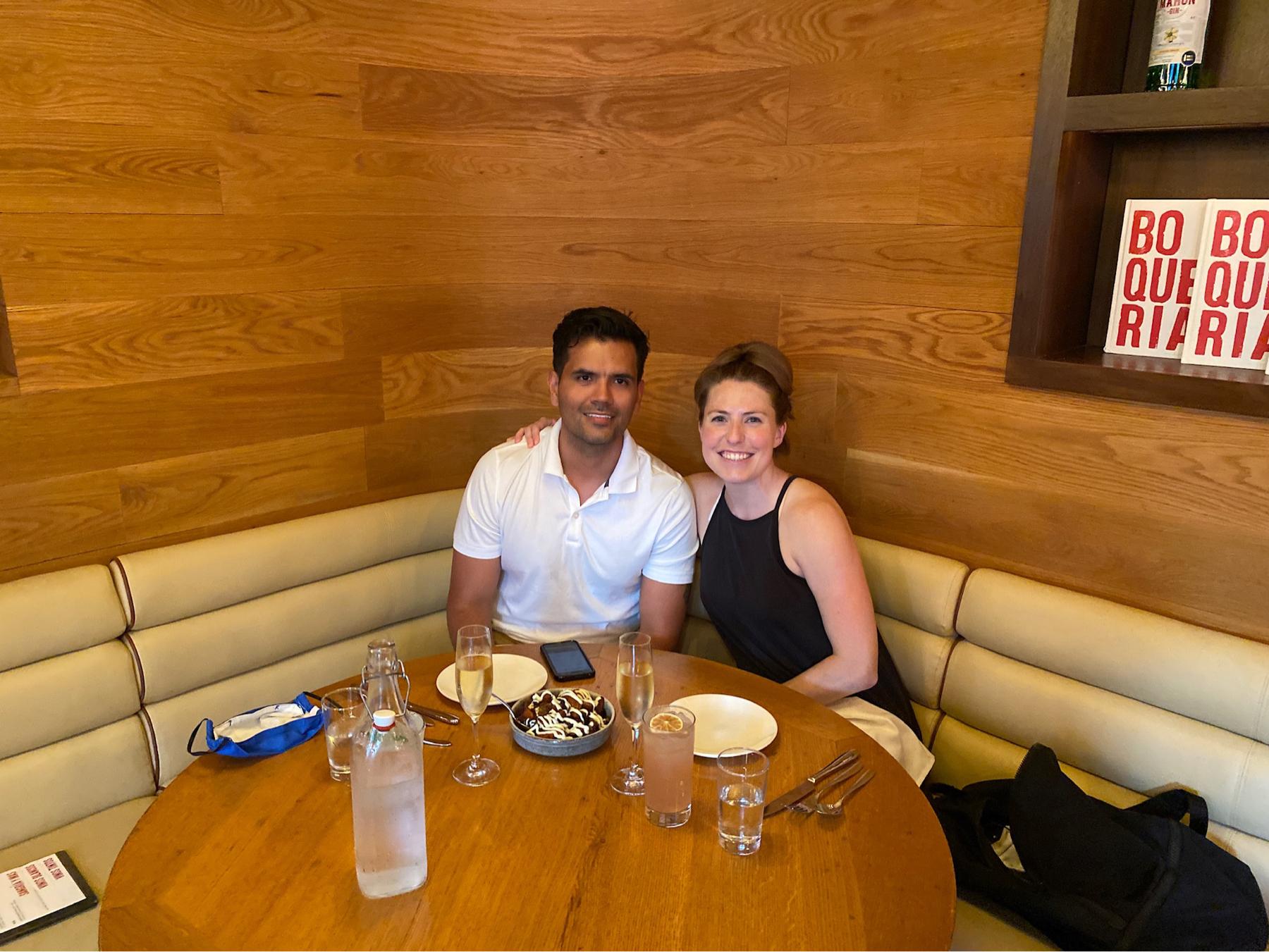 At the restaurant where we met
