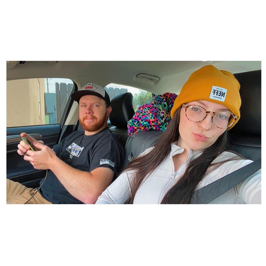 First selfie for our road trip in 2022