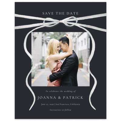 Ebony, Black Wedding Digital Save the Date - Brunate Photo