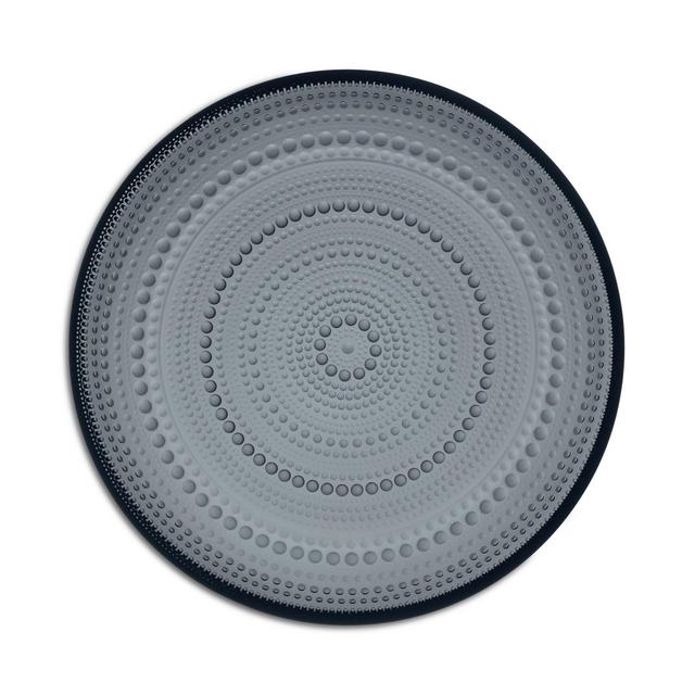 Iittala Kastehelmi Dark Gray Plate, Medium